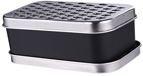 KOCKSHION Rallador de Queso Inoxidable Diseño de Recipiente para Almacenaje, Herramienta de Cocina Multifuncional Fácil de Usar Adecuado para Casa y Restaurante
