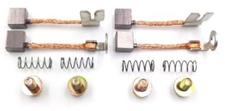 Juego de escobillas de carbón for motor de arranque de motocicleta YZ250F, YZ450FX, WR250F, WR250FK y WR450F. Accesorios for terminales de cables de reparación.