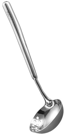 304Stainless Steel Skimmer Spoon Soup Spoon Frittura Setaccio Mesh Skimmer Adatto per Cucina Cucina e Scolo Colino Multifunzionale