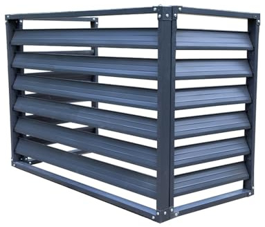 Copertura per condizionatore d'aria mini split in alluminio per unità esterne 110x80x60cm Protezione resistente alle intemperie per pompe di calore Unità CA