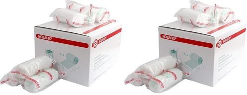 NOBAFIX Elastische Mullbinden, 20 Stück, 10 cm x 4 m (Packung mit 2)