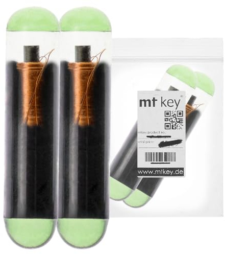 2X Auto Schlüssel Transponder Wegfahrsperre MEGAMOS Crypto (Volkswagen) / Typ: ID48 / Material: Glas/programmierbar (CAN vorcodiert auf VW)
