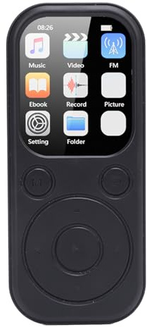 Fockety Lettore MP3, Lettore Musicale Portatile Supporta Scheda di Memoria da 128 GB Qualità Audio HiFi Schermo IPS da 2,01 Pollici, Immagine Radio FM Bluetooth, Libro (Senza scheda di memoria)