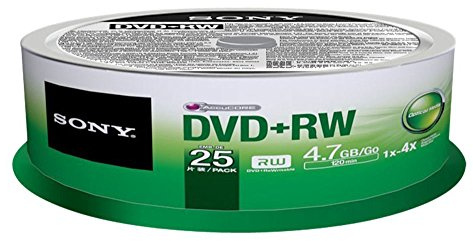 Sony 25DPW120ASP DVD+RW SPINDLE 25PK