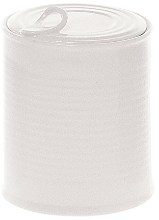 Seletti Porzellandose 'Zucker' Ø 10 cm Höhe 11,8 cm - Weiß, Zylindrisch, Klappdeckel, Porzellan, Dose, 1 Stück