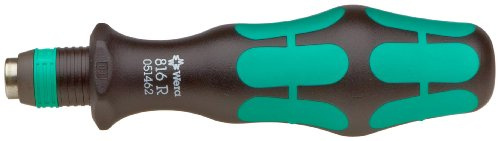 Wera 05073540001 Kraftform 816 R SB Hexagon Premium Plus Bitholding Screwdriver, Rapidator Quick-Release Chuck, Bayonet Blade, 1/4 Head, 119mm Blade Length