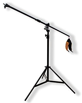 moderntex Kombistativ, Galgenstativ, kombiniertes Galgenstativ Lampenstativ 400cm Boom Stand