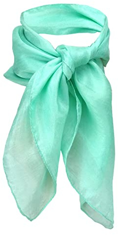 TigerTie - Damen Nickituch in Seide einfarbig Uni - Tuch Halstuch Gr. 50 cm x 50 cm