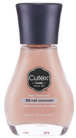 Cutex BB Nail Concealer, Conceals and Brightens Nails, Black Currant Seed Oil and Silk Powder, 13.6ml