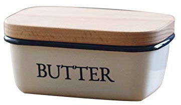 luckxuan Mantequera La Caja de Mantequilla Tiene una Tapa Gruesa y se Puede Usar como una Caja de Almacenamiento para Pasteles de Helado de Mantequilla.Mantequilla Familiares y Amigos.