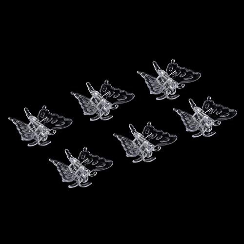 BuyWeek Orchideen Klammern, 100 Stück Pflanzenclips Garten Orchideen Clips Pflanzenklammern Pflanzen Orchideen Stützclips für Mini Stiele Blumen Orchideen Tomaten