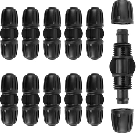Raccordo per irrigazione a goccia dell'attrezzatura per l'irrigazione del giardino del connettore dell'acqua 10Pcs diritto per il tubo flessibile del PE di 16mm