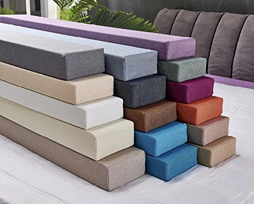 LOMDEM Individuelle Größe Bettkeilfüller, langer Bettspaltfüller für Einzelbett/Doppel/King-Bett, Matratzenkeil, Sofa-Nackenrolle, Armlehnenkissen mit abnehmbarem Bezug, weich und bequem