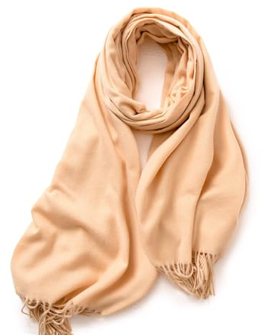 KARMA.DIEM Schal Damen Herren XXL 180x65 cm Cashmere Merino Touch weich leicht groß Stola Halstuch Schultertuch Wrap Pashmina Oversize Unisex