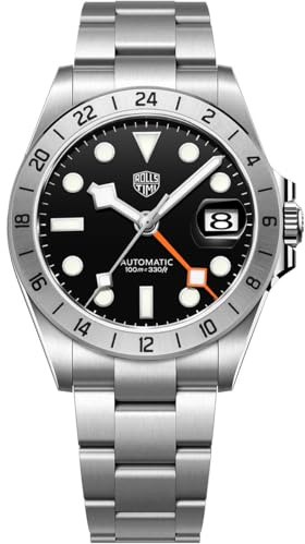 LACZ DENTON Rollstimi RT7911 Herren-Automatikuhren, mechanische Armbanduhren, Japanisches NH34A-Uhrwerk mit 100 m wasserdichtem Leuchtzeiger