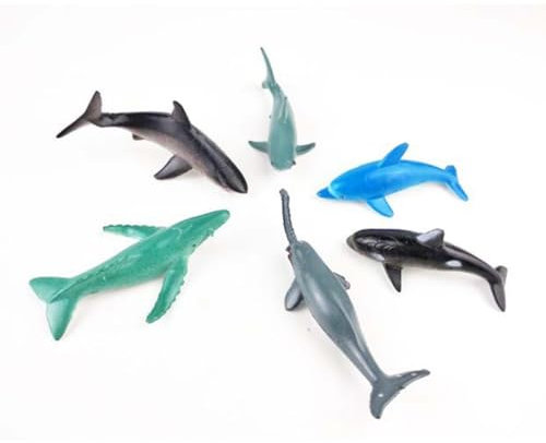 ifundom 24stücke Teiliges Spielzeugtiere-Set Kunststoff Meerestiermodelle Lernspielzeug Für Junge Mädchen Modellspielzeug-Pool Ausstellungsfiguren Gemischter Stil