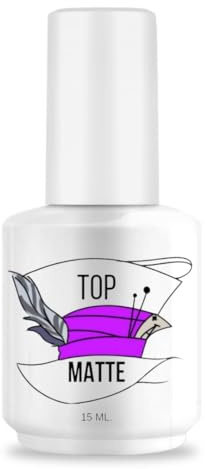 Top Matte Nail Gel Top Coat, 15 ml, mattes Finish, langanhaltend