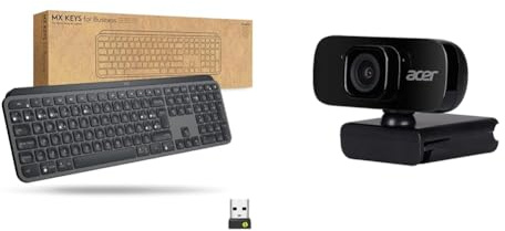 Logitech MX Keys for & Acer FHD Conference Webcam