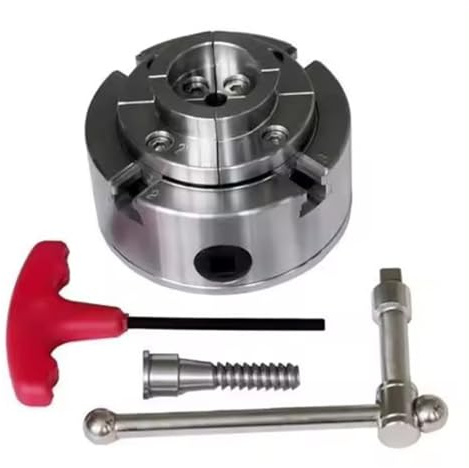 BMWJYLPM 3,75 Zoll, 95 mm, 4-Backen-Drechselbank, selbstzentrierendes Spannfutter-Set, Drechselbank, passend für Rollfutterpatrone mit Aluminiumgehäuse (1 Zoll, 8 TPI)