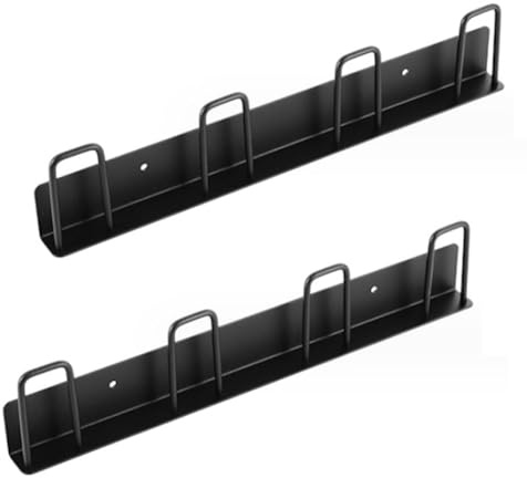 Steowsey 2 soportes para tazas de pared, ganchos para tazas de café, sin taladrar, ganchos para tazas con 4 portavasos