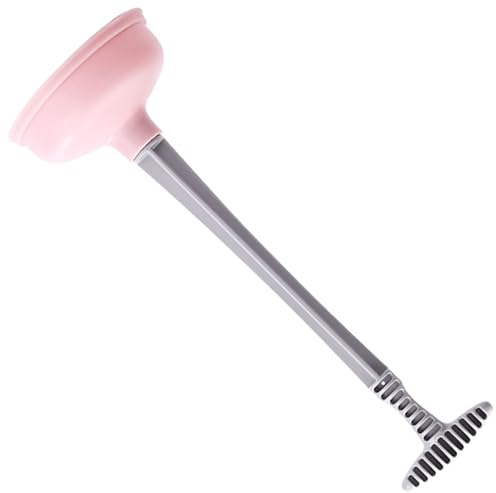 CONGARTENO Rohrreiniger Toilette Bad Kleiner Abflussreiniger Saugnapf Spülbecken Pömpel Küche Entstopfen Abfluss Sanitärwerkzeuge Stecker Rosa