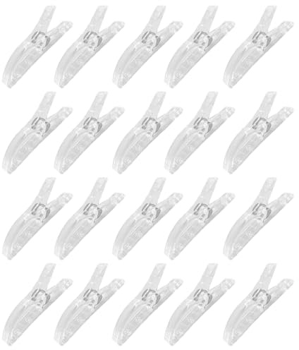 Large Sewing Clips, 20 Pcs Quilting Crafting Temporary Window Blinds Shades Transparent Fabric Multipurpose Quilting Clips for Art Craft DIY Supplies