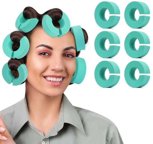 Spugna Capelli Bigodini Haoyanger 12 Pezzi Bigodini per Styling Capelli Styler a Spirale Magici Senza Calore Grandi DIY Set Antiscivolo per Lunghi e Medi