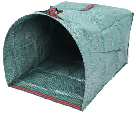 Sxhlseller Bolsas de Basura para Residuos de Jardín, Bolsa para Hojas de Jardín Tipo Recogedor con Marco de Soporte, Recolector de Desechos de Césped Reutilizable para Hojas, Recortes de (200L)