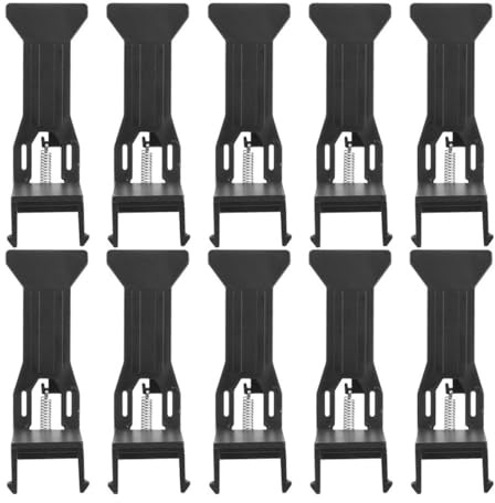 CALLARON 12pcs Universal Black Plastic Cash Drawer Clips Money Organizer Clips Small Cash Register Bill Reusable Tray Insert for Office Use