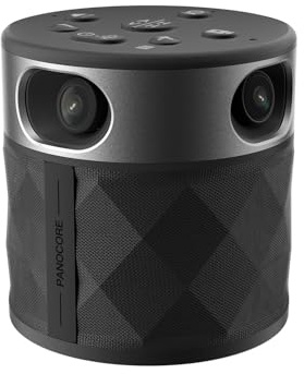 PANOCORE360 All-in-One Meeting Camera - 360° Conference Cam for PC Mac, Speaker & Mic Array, Auto Speaker Focus, 1080P Output, AI Voice Isolation, Local Recording,Compatible with Webex/Zoom/Teams/Meet