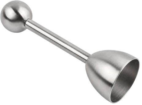 EUQWOSDD Egg Cracker Topper, Stainless Steel Boiled Egg Shell Cutter, Soft Hard Boiled Egg Opener Separator, Perfect Clean Cut for Breakfast & Baking