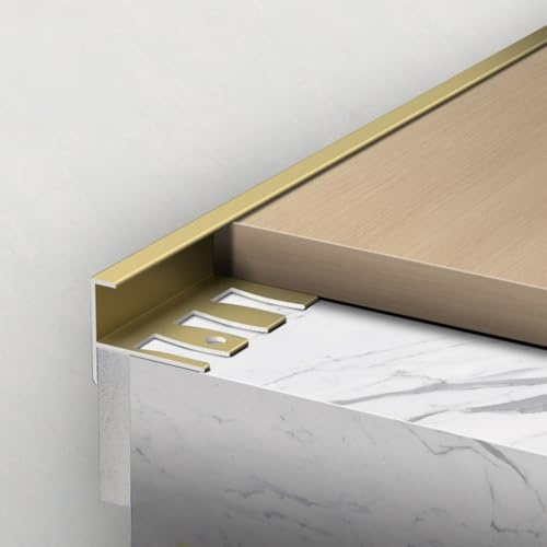Coayuou Baguette De Finition pour Carrelage en Aluminium Profilé De Bord Flexible pour Marche D’Escalier Protection D’Angle 5-18 Mm Nez De Marche Pliable, 90 Cm, Lot De 3(Antique Bronze,8mm)