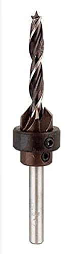 kwb Holzspiralbohrer Ø 5,0 mm mit Senker und Tiefenstop (CV-Stahl, individuell einstellbar)