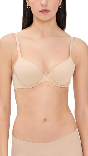Calvin Klein Perfectly Fit Lightly Lined T-Shirt Bra with Memory Touch, Bare, 34B