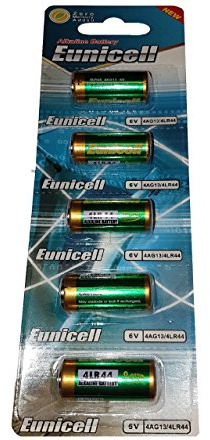 Eunicell LR44 5 batteries on blister Equivalent PX28/476A/L1325