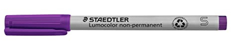 STAEDTLER Lumocolor 311 Non-Permanent – Violett, 10 Stück, S, 0,4 mm