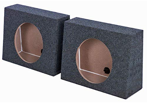 Q Power 2 QTW10 Single 10 Sealed Car Audio Subwoofer Sub Box Enclosures Pair