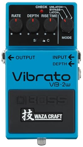 BOSS VB-2W Vibrato | Premium Waza Craft Guitar Effect Pedal with Analog Circuitry | True Reproduction of the Legendary BOSS VB-2 Vibrato | Standard & Custom Playing Modes | 5-Year Warranty