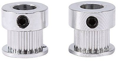 2pcs 2 GT der Zahnriemen Riemenscheibe 20 Zähne 8 mm Legierungen von Aluminium Gear Gear Rollen für die 3d-Drucker