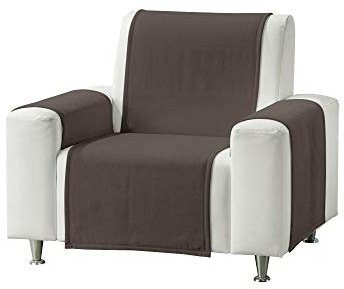 Erwin Müller Sesselschoner, Sofaläufer, Sofaschoner 3-TLG. Taupe Größe 75x200 cm - strapazierstark, weich, temparaturausgleichend (weitere Farben)