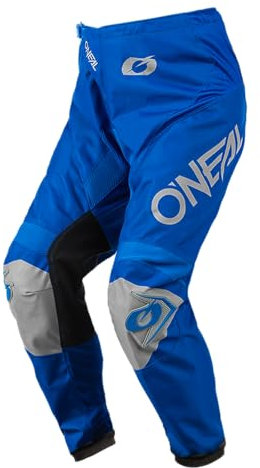 O'NEAL | Pantalones de Motocicleta | Enduro Motocross | máxima Libertad de Movimiento, diseño Transpirable y Duradero | Pantalones Matrix Ridewear | Adultos | Azul Gris | Talla 28/44
