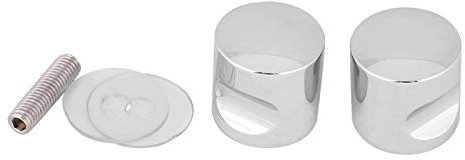 Fdit Maniglia porta scorrevole in vetro per doccia bagno con foro singolo Maniglia per porta scorrevole per doccia La maniglia porta del bagno è rotonda schiena contro schiena, solida lega di al(3#)