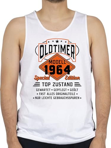 Tank Top Männer - 60. Geburtstag - Oldtimer Modell 1965 - schwarz - XXL - Weiß - 60 Jahre Shirts 60.Geburtstag Alles Gute zum Shirt Herren 60-Geburtstag sechzig Sixty 60er sechzigster 60ter 60ig