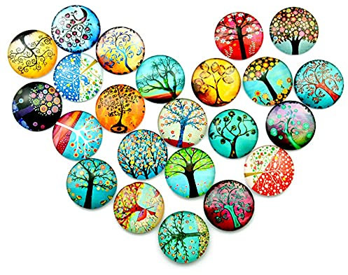 DawnDream Tesselles mosaique 10pcs Carreaux de mosaïque Ronds mélangés de 12 mm pour l'artisanat de mosaïque de Verre Mosaique Verre