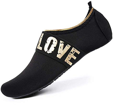 FELOVE Badeschuhe Wasserschuhe Strandschuhe Surfschuhe Barfuß Schuhe,Breathable Schwimmschuhe Hausschuhe Yoga Schuhe für Wassersport für Damen Herren