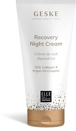 GESKE | Crema de noche de recuperación | Crema de noche Q10 | Con colágeno y aceite de argán | Cuidado facial contra arrugas | Antiarrugas | Fórmula vegana | Complementa GESKE SmartAppGuided™