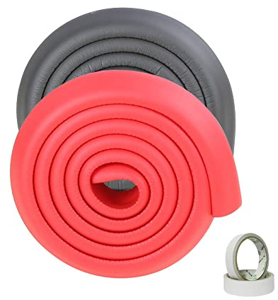 ZOOMPIL Schiuma di Protezione Del Bambino, Protezioni per Bordi, L-Forma Schiuma, Extra spesso Bordi Protezione, Per la Protezione Contro Gli Urti di Neonati e Bambini (4m)
