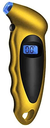 Samnuerly Medidor de presión de neumáticos de neumáticos de Coche Digital Pantalla LCD Medidor de presión Probador de barómetro