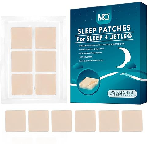 42 Pcs Sleep Aid Patches for Adults,Gentle Natural Herbal Sleeping Patch Stickers to Improve Sleep Quality,Mood Calming & Relaxn Support,Night-Time Enhancer,Ideal for Travel & Stress Relief
