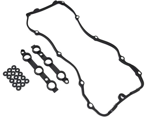 GOPEO 18x Autoteile Ventildeckeldichtungen Kompatibel Mit BMW E46 5er E39 E60 E53 E38 X3 X5 325i 525i 530i M52 Motor 111200 30496 111214 37395